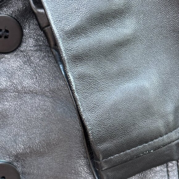 Best Ink Black Vintage Leather Jacket - Picture 15 of 16